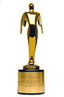 Winner of Telly Award for Live Statue Makeup Artist